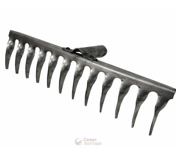 Граблі виті з нержавіючої сталі на 12 зубів